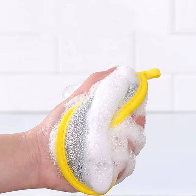 5Pcs Double Side Dishwashing Sponge