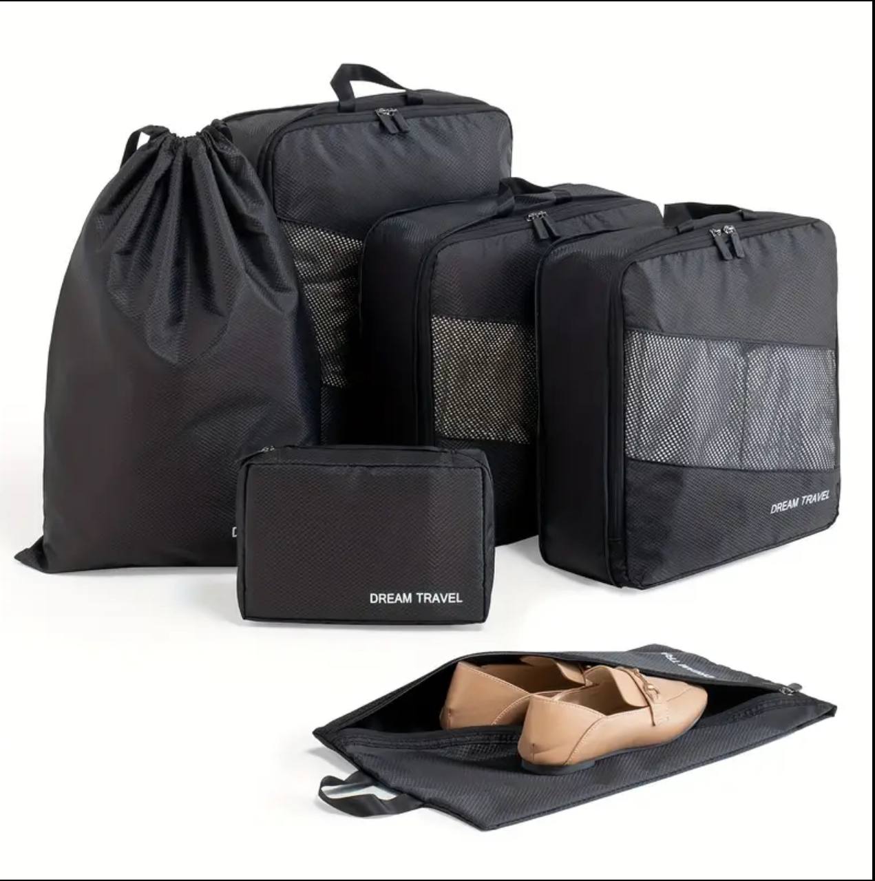 6pcs set compression travel bags