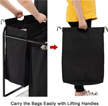 3 Compartment laundry basket