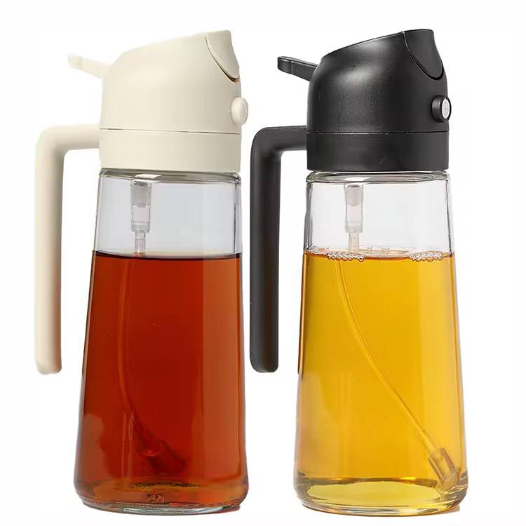 2 in 1 oil dispenser with sprayer