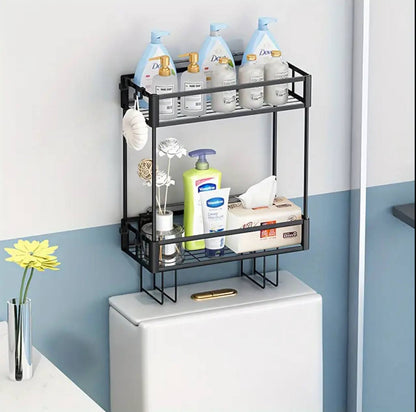 2 tier Space-Saving over the toilet  Storage Rack