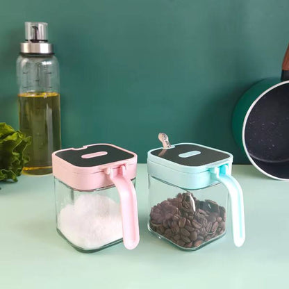 255ml heavy unbreakable  borosilicate glass spice jar