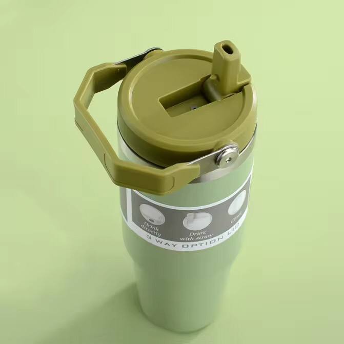 900ml Thermal coffee cup/thermos /water bottle/Themal mug with handle
