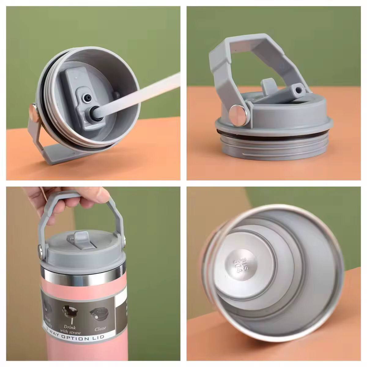 900ml Thermal coffee cup/thermos /water bottle/Themal mug with handle