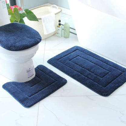 3 piece thickened bathroom toilet mat