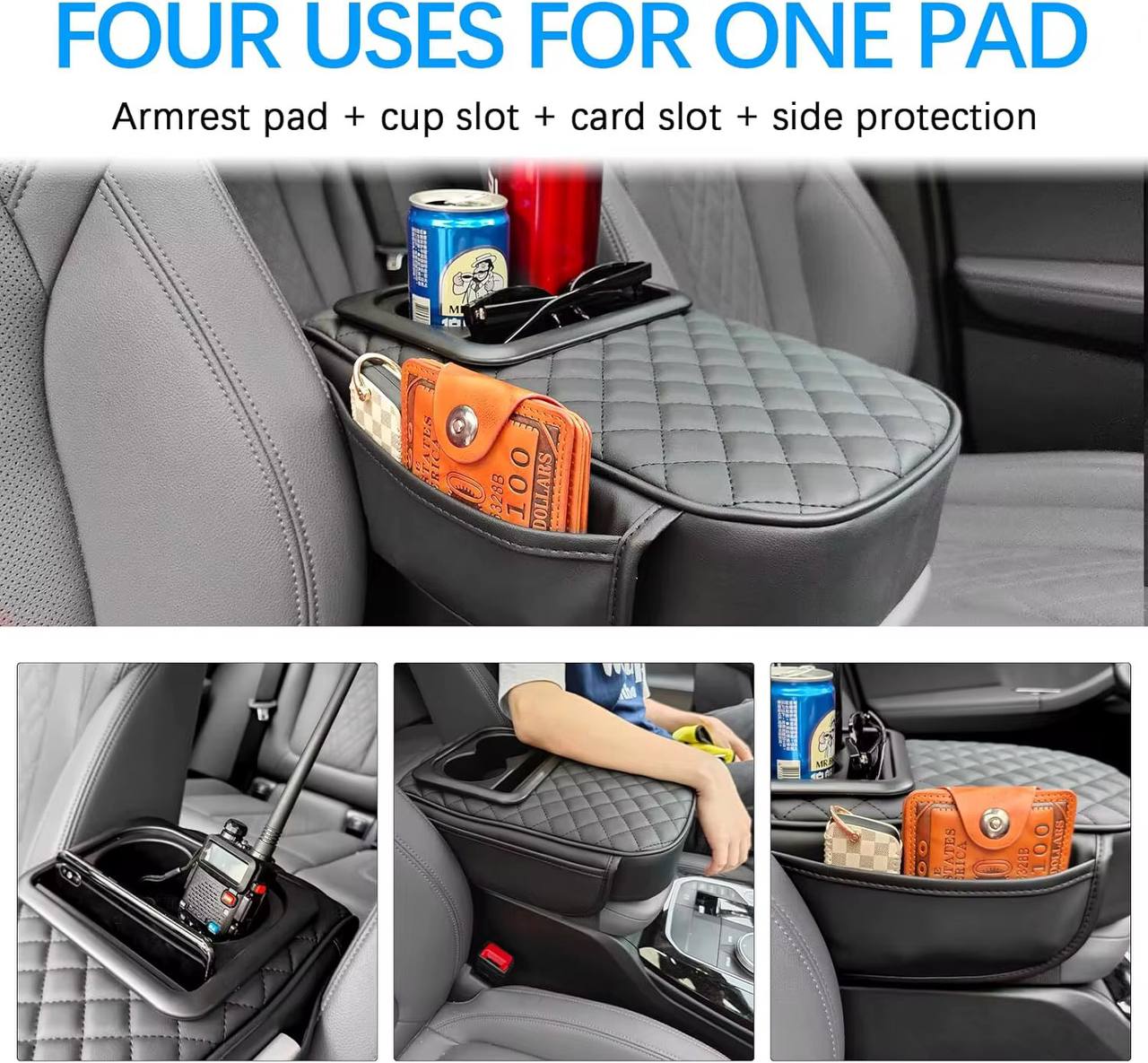3 in 1 Quality Sophisticated Car arm rest