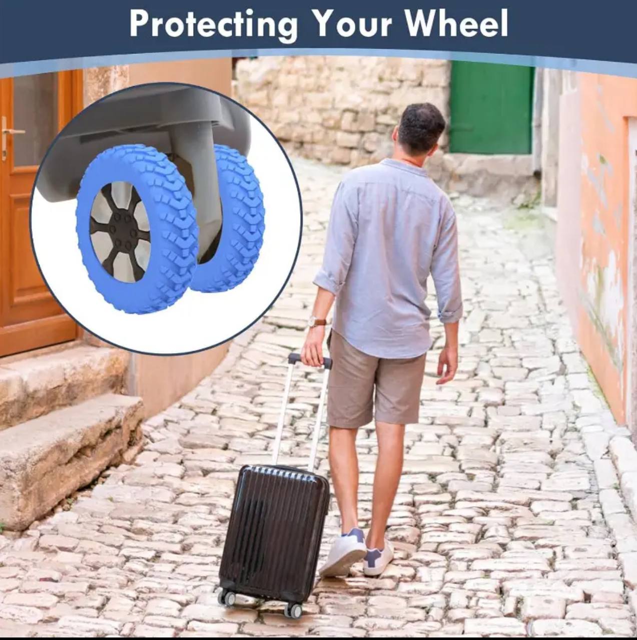 4pcs set Suitcase heels protectors