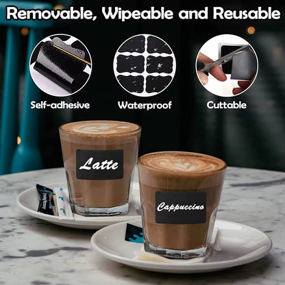 120pc jar stickers label roll +1pen