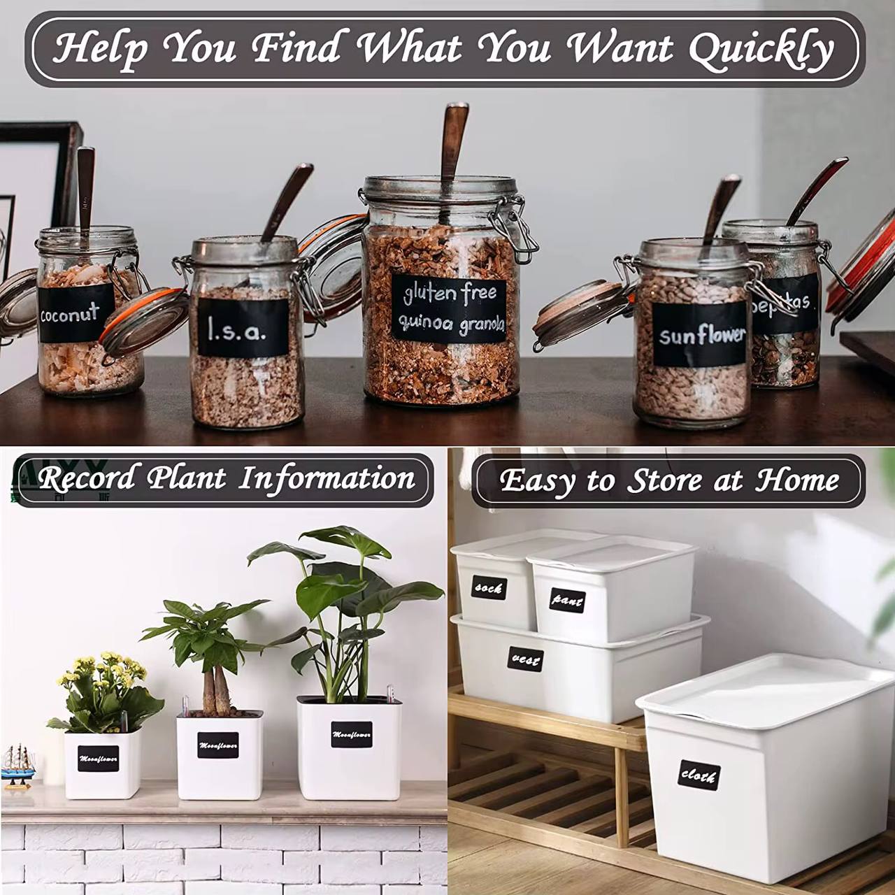 120pc jar stickers label roll +1pen