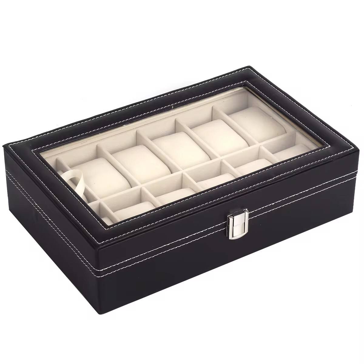 12 SLOTS WATCH ORGANIZER/STORAGE BOX