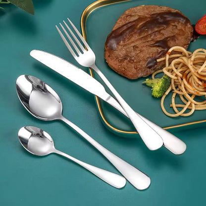 24 pcs tableware Stainless steel knife fork and spoon storage rack