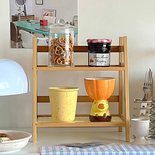 Wooden Storage Shelf 2-Tiers