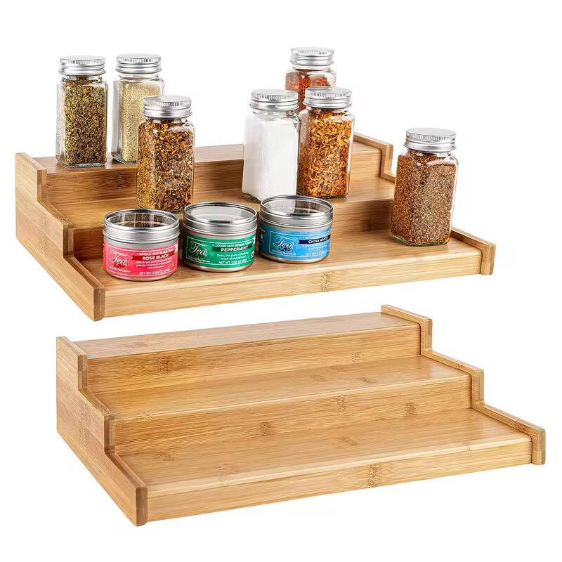 3 step bamboo organizer