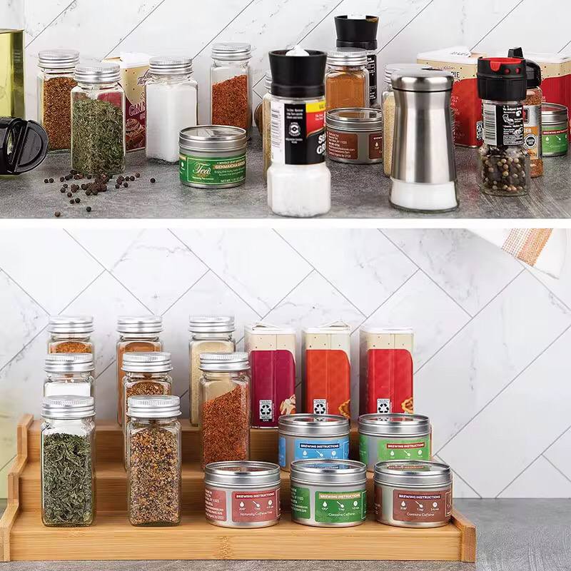 3 step bamboo organizer