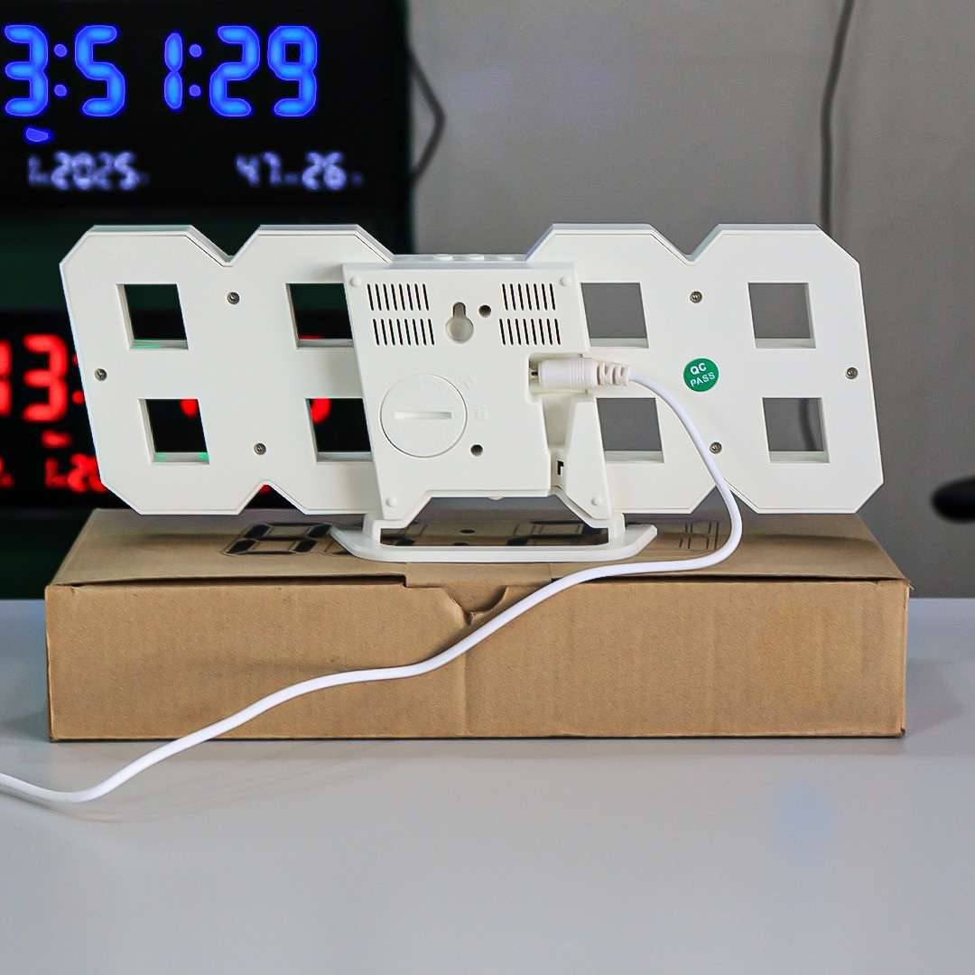 3D LED Digital Wall Clock
