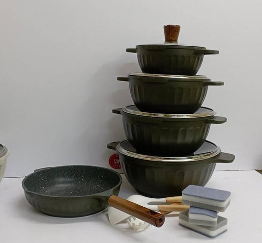 15PCS GRANITE COATING KITCHEN COOKWARE SET