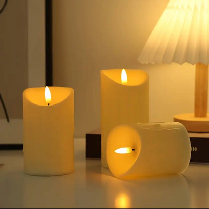 3in 1 Flameless, smokeless, environmentally friendly, swinging flame candle