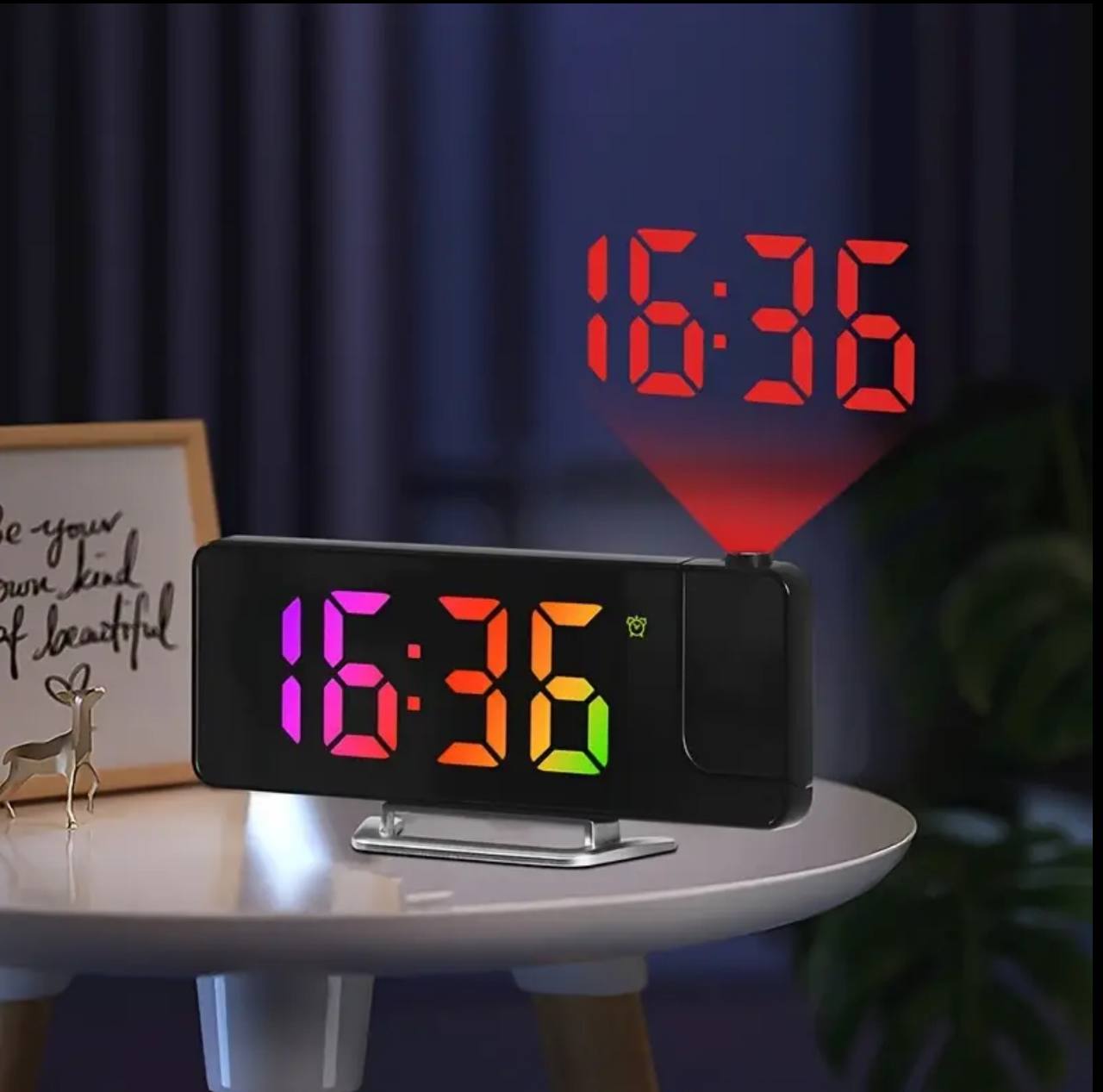 180% PROJECTION LED DIGITAL CLOCK WITH ALARM FOR TABLE