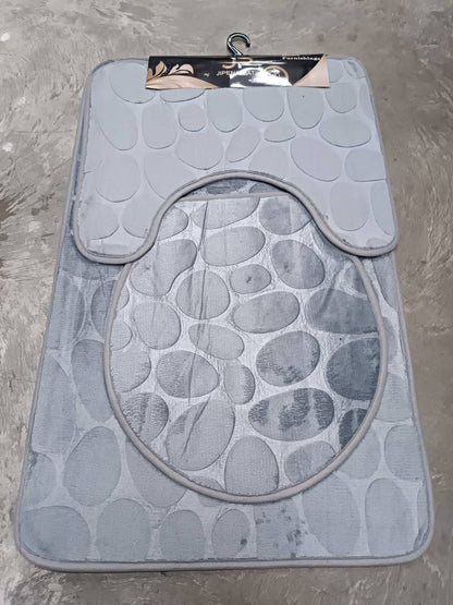 3 pcs toilet mats