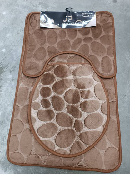 3 pcs toilet mats