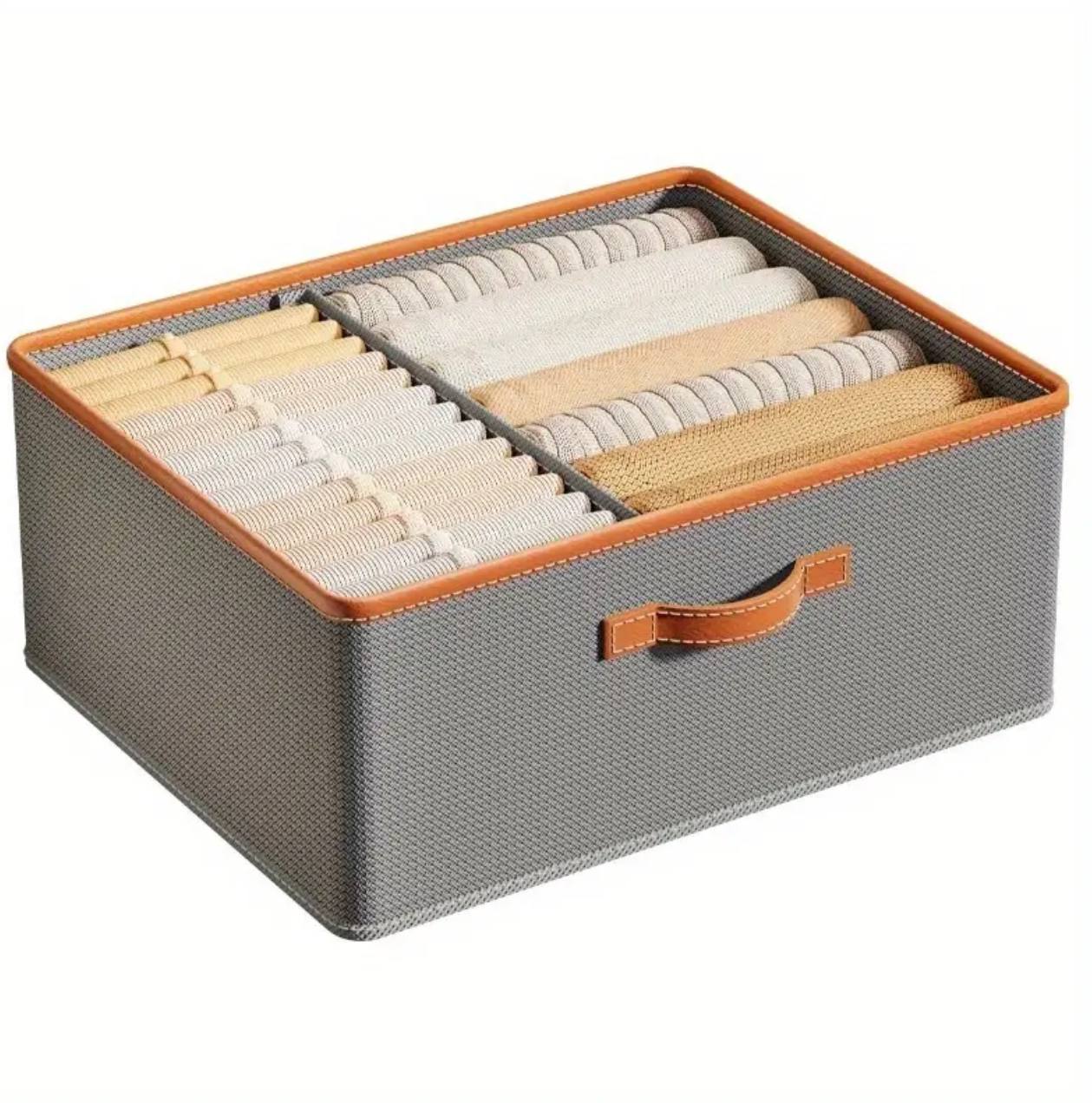 Versatile Foldable double compartment closet organizer