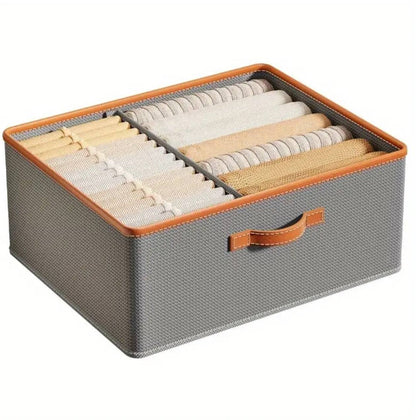 Versatile Foldable double compartment closet organizer