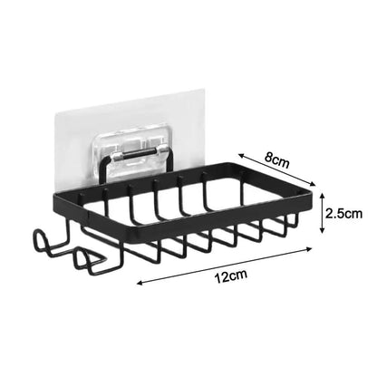 Wall mounted stainless steel soap dish