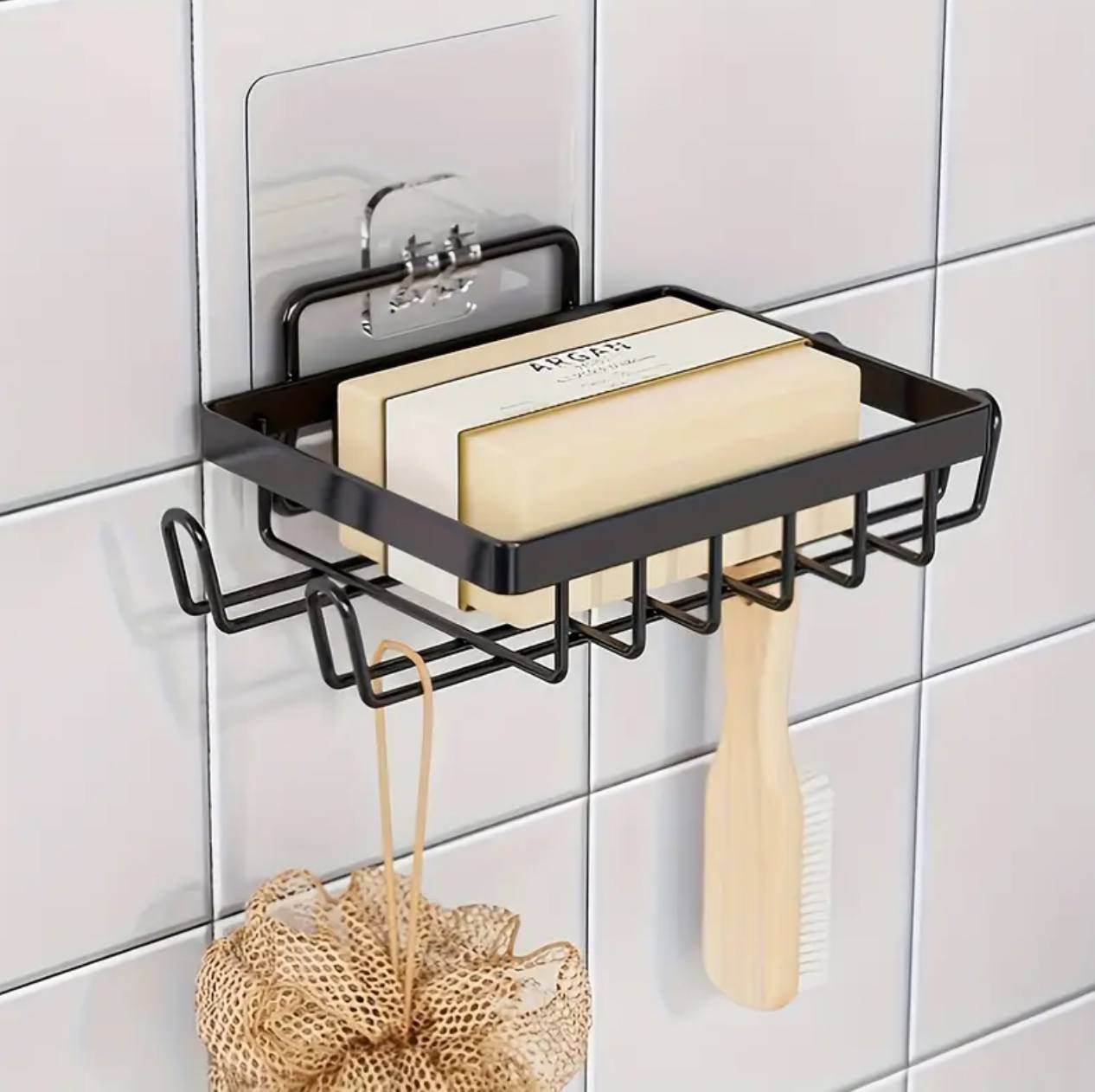 Wall mounted stainless steel soap dish