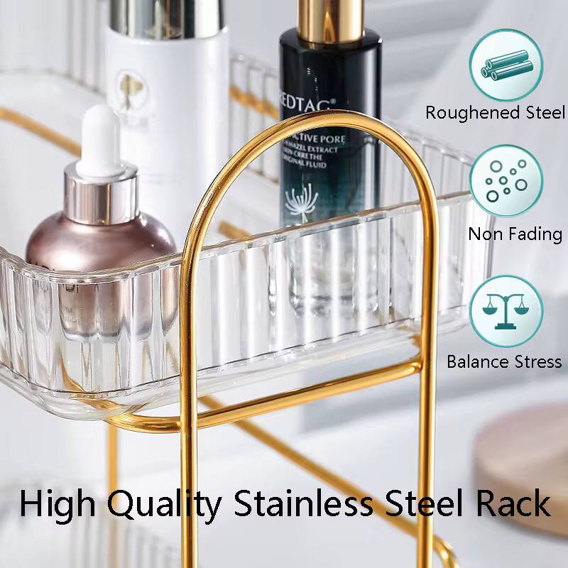 Acrylic Double layer cosmetic organizer