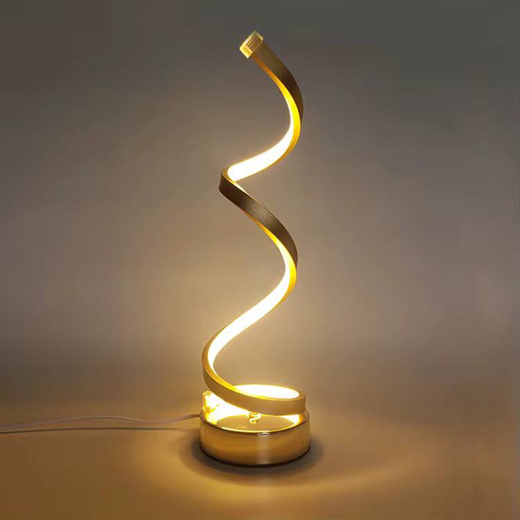Vertical Spiral Table Lamp