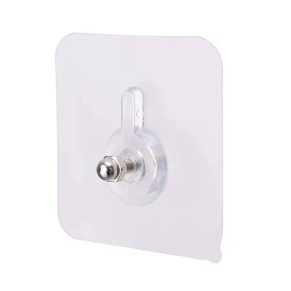 10PCS TRANSPARENT ADHESIVE WALL HOOKS