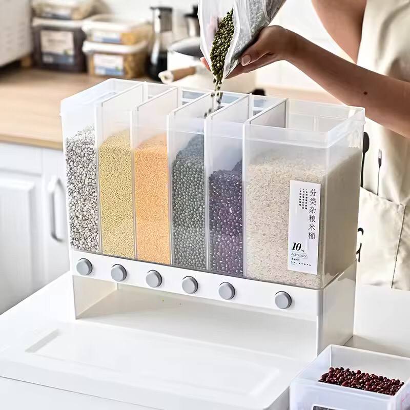 6 compartment cereals dispenser