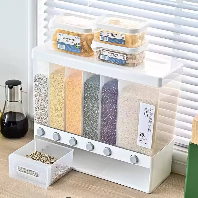 6 compartment cereals dispenser