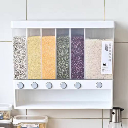 6 compartment cereals dispenser