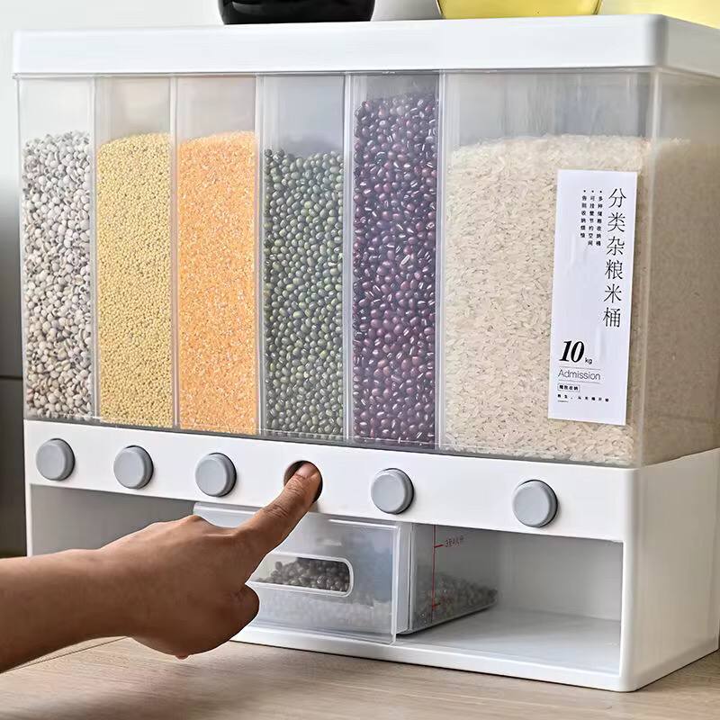 6 compartment cereals dispenser