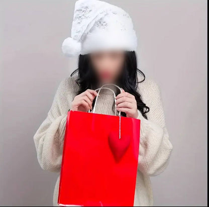 White Christmas hats