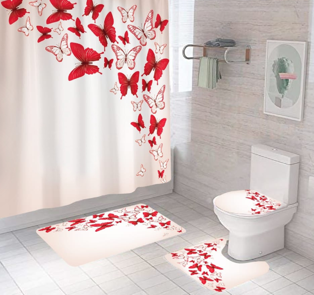 4 Pcs Bathroom Set