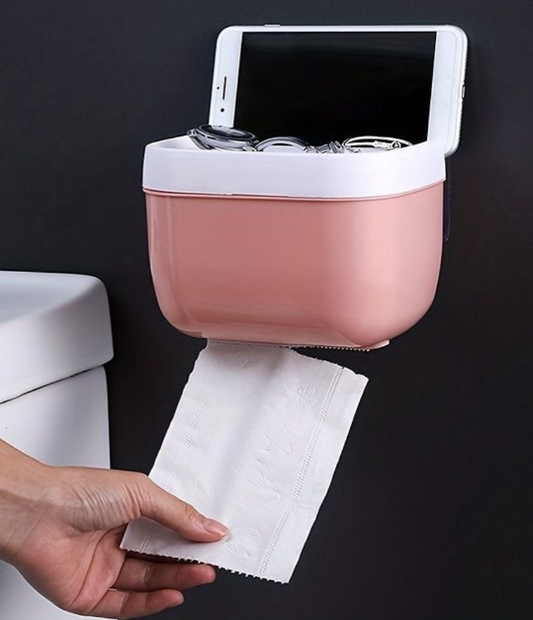 Wide top tissue + phone holder