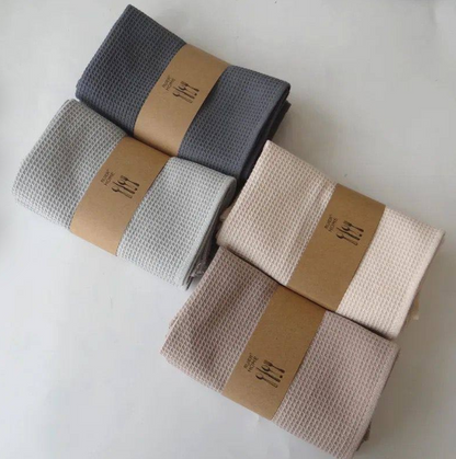 High Quality 100% Cotton Waffle Super Absorbent Kitchen Towels | Set of 2