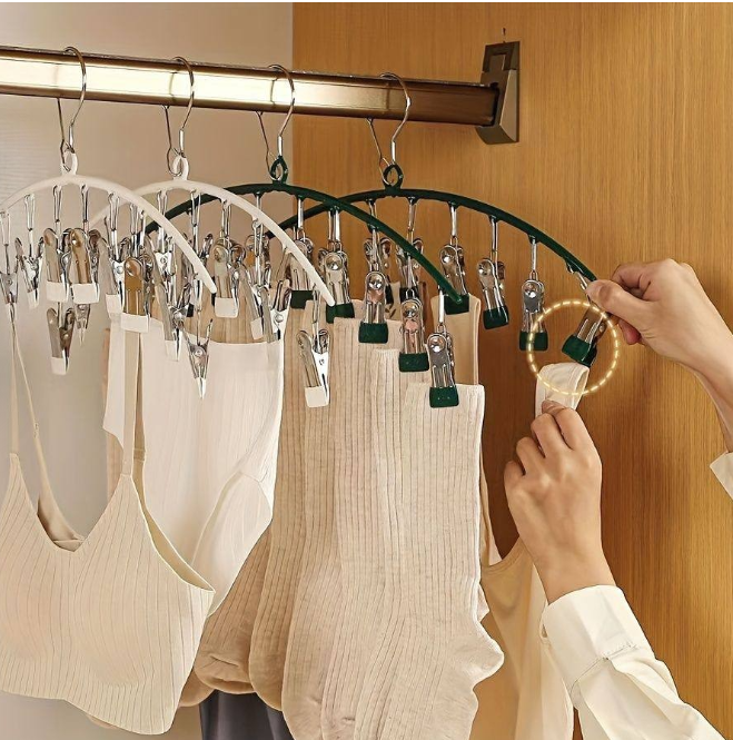 10pegs stainless steel clothes drying hanger