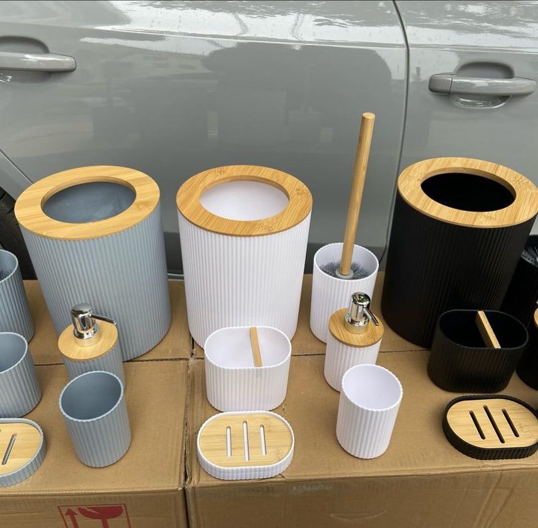 6 in 1 bathroom accessories set