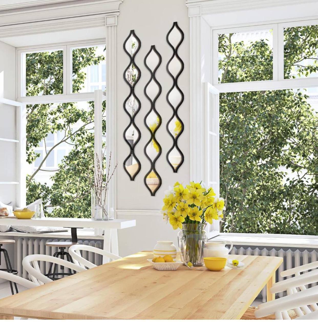 100cm teardrop mirror