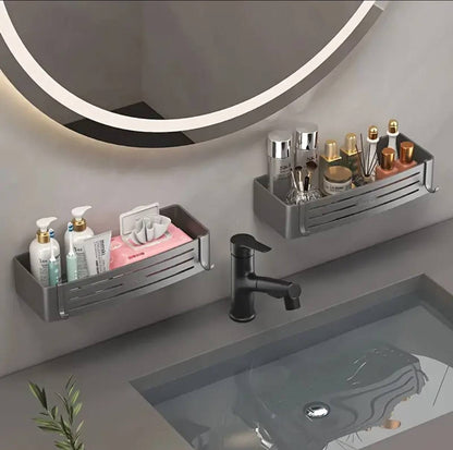 Aluminum wall mounted Bathroom Shelf Set