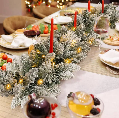 2.5M Christmas Snow Flocked Garland