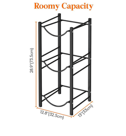 3 tier Water Bottle holder rack