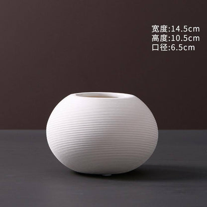 3Pc simple elegant ceramic vases 3pc set