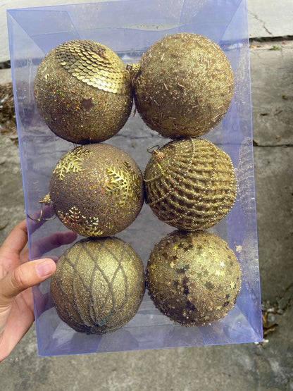 6pc Big size luxe  decor balls