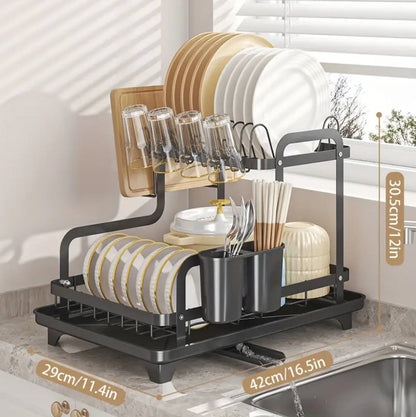 2 Tier Dish Drying Rack