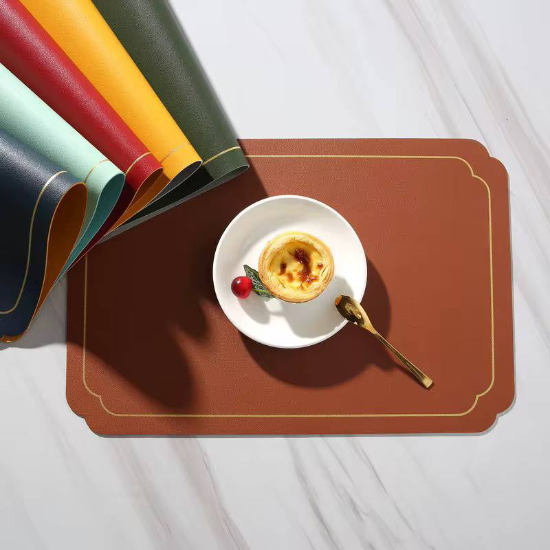 A pair of Table rubber mats