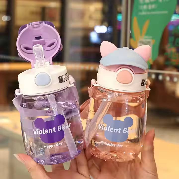 Violent bear kids water bottle